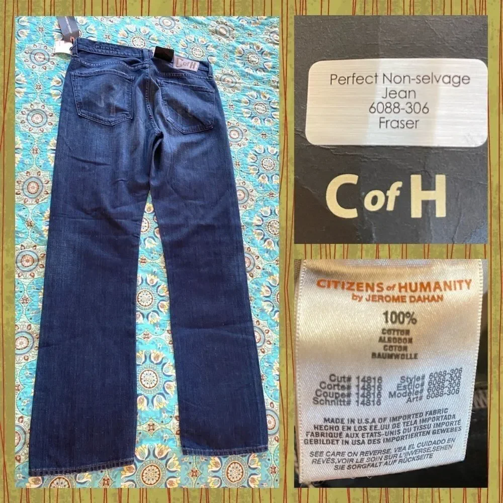 NWT men’s citizens of humanity jeans size 31” perfect Fraser - Picture 2 of 6